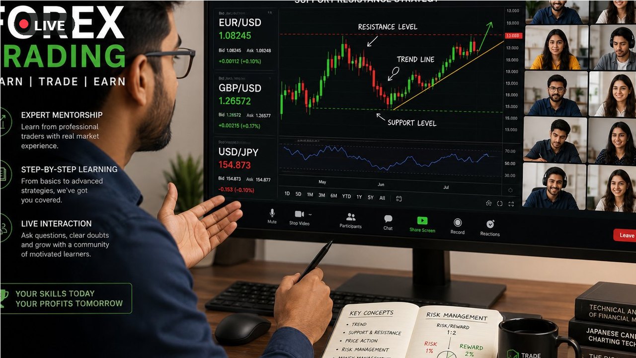 Live online forex training class — candlestick patterns lesson